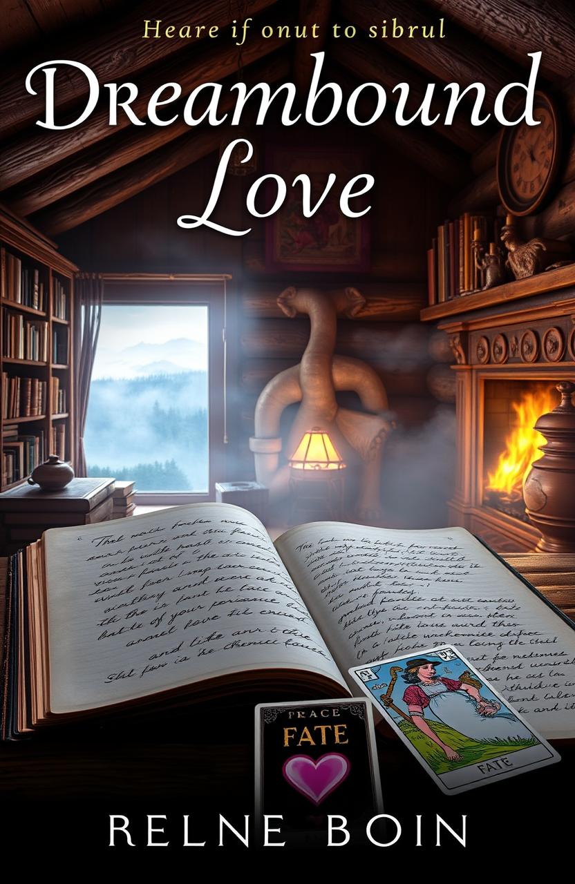 A captivating book cover for a romance novel titled "Dreambound Love"