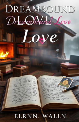 A captivating book cover for a romance novel titled "Dreambound Love"