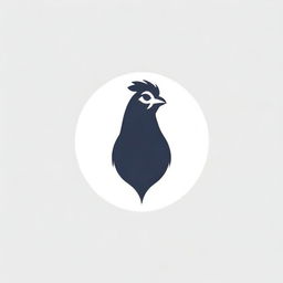A minimalist yet impactful logo, featuring a chicken. The design will consist of simple, clean lines and monochromatic colors to present modern sophistication and class.