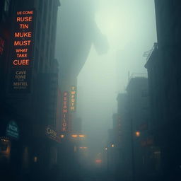 A mysterious, fog-filled city with endless, silent streets