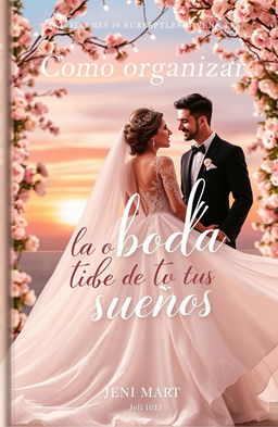 A captivating book cover design for "Como organizar la boda de tus sueños"