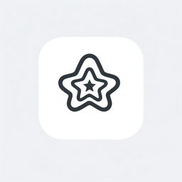 Generate an icon that signifies the concept 'simplicity is the best' in a computer setting. Combine a straightforward desktop icon with a 'top ranking' symbol or star, embodying the superiority of simple design within digital space.