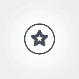 Generate an icon that signifies the concept 'simplicity is the best' in a computer setting. Combine a straightforward desktop icon with a 'top ranking' symbol or star, embodying the superiority of simple design within digital space.