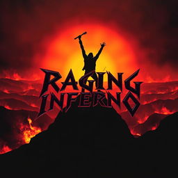 A striking song poster featuring a fiery landscape with intense orange and red flames consuming the horizon, symbolizing the explosive energy of the song