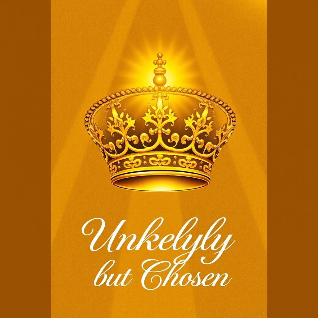 A majestic golden book cover featuring an intricately designed crown, symbolizing authority and divine empowerment