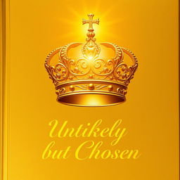 A majestic golden book cover featuring an intricately designed crown, symbolizing authority and divine empowerment