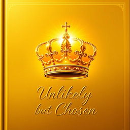 A majestic golden book cover featuring an intricately designed crown, symbolizing authority and divine empowerment