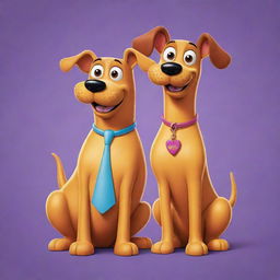 A vibrant illustration of the classic animated character CatDog, a conjoined twin of a cat and a dog.