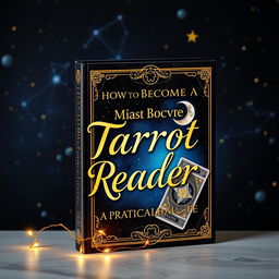 A stunning book cover design for 'How to Become a Tarot Reader: A Practical Guide'