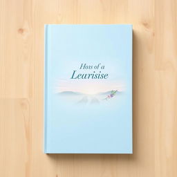 A serene book cover design featuring a light blue background that sets a calming tone