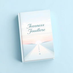 A serene book cover design featuring a light blue background that sets a calming tone