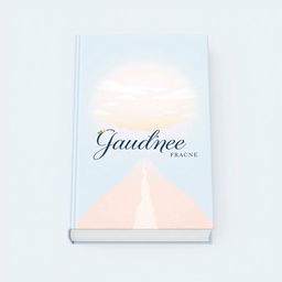 A serene book cover design featuring a light blue background that sets a calming tone