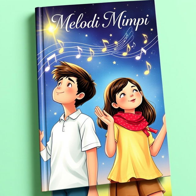 A captivating book cover featuring a boy and a girl standing side by side, both teenagers with expressions of determination and hope