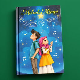 A captivating book cover featuring a boy and a girl standing side by side, both teenagers with expressions of determination and hope