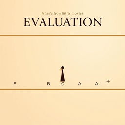 A captivating movie poster featuring a soft beige background that exudes warmth and sophistication