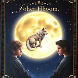 A book cover featuring a large, glowing full moon at the center, with a delicate and intricate design inside it