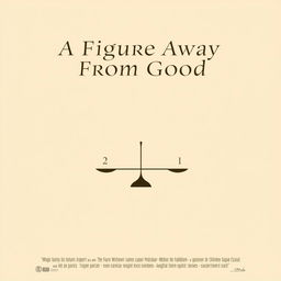 An elegant and minimalistic movie poster featuring a warm beige background, establishing a calm and inviting atmosphere