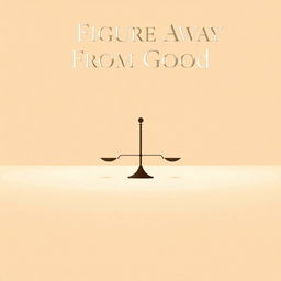 An elegant and minimalistic movie poster featuring a warm beige background, establishing a calm and inviting atmosphere