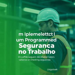 Capa do eBook intitulada "Como Implementar um Programa de Segurança no Trabalho: Passo a Passo para Pequenas e Médias Empresas"