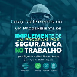 Capa do eBook intitulada "Como Implementar um Programa de Segurança no Trabalho: Passo a Passo para Pequenas e Médias Empresas"