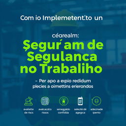 Capa do eBook intitulada "Como Implementar um Programa de Segurança no Trabalho: Passo a Passo para Pequenas e Médias Empresas"