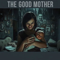 A chilling and atmospheric scene from a horror film titled 'The Good Mother'