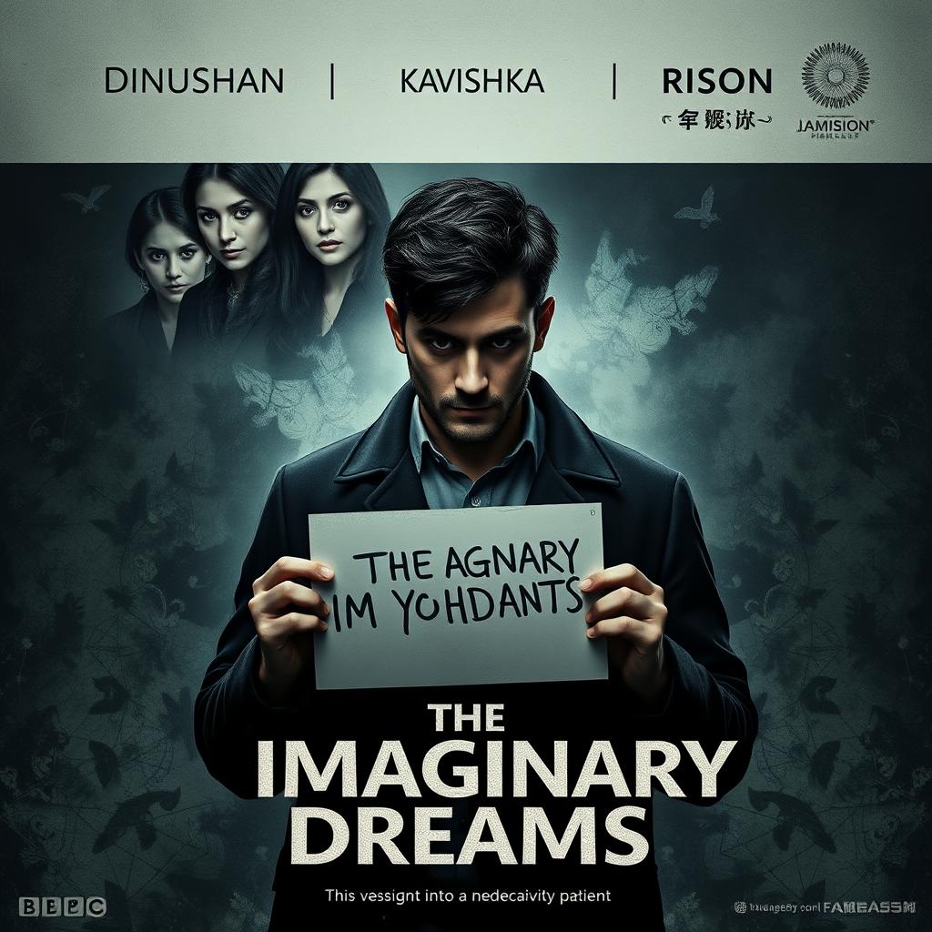 A chilling movie poster for 'The Imaginary Dreams'