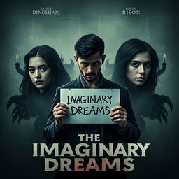 A chilling movie poster for 'The Imaginary Dreams'