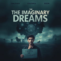 A moody and atmospheric movie poster for a film titled 'The Imaginary Dreams'