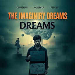 A moody and atmospheric movie poster for a film titled 'The Imaginary Dreams'