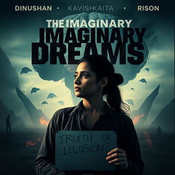 A moody and atmospheric movie poster for a film titled 'The Imaginary Dreams'