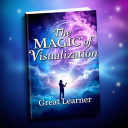 A beautiful book cover design for 'The Magic of Visualization' by 'Great Learner'