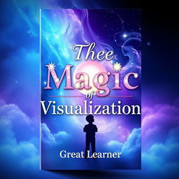 A beautiful book cover design for 'The Magic of Visualization' by 'Great Learner'