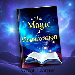 A visually striking book cover for 'The Magic of Visualization' by 'Great Learner'