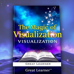 A visually striking book cover for 'The Magic of Visualization' by 'Great Learner'