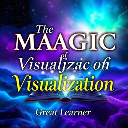 A visually striking book cover for 'The Magic of Visualization' by 'Great Learner'