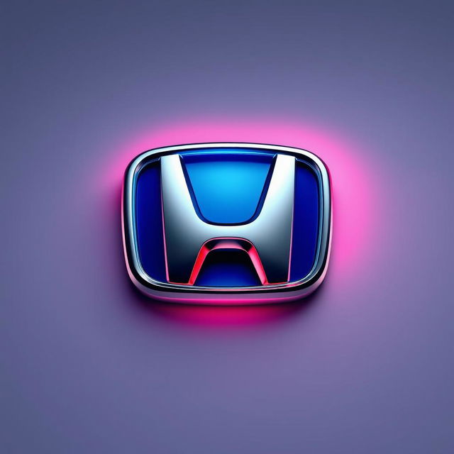 An aesthetic representation of the Honda logo, designed with artistic flair