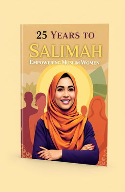 A beautifully designed book cover celebrating the 25th anniversary of Salimah, a Muslim women's organization