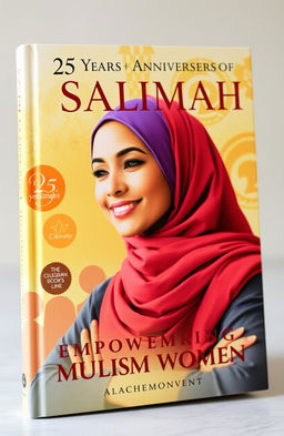 A beautifully designed book cover celebrating the 25th anniversary of Salimah, a Muslim women's organization