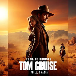 A movie poster for a film western starring Ana de Armas and actor Tom Cruise