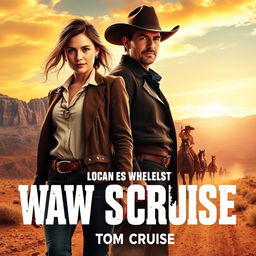 A movie poster for a film western starring Ana de Armas and actor Tom Cruise