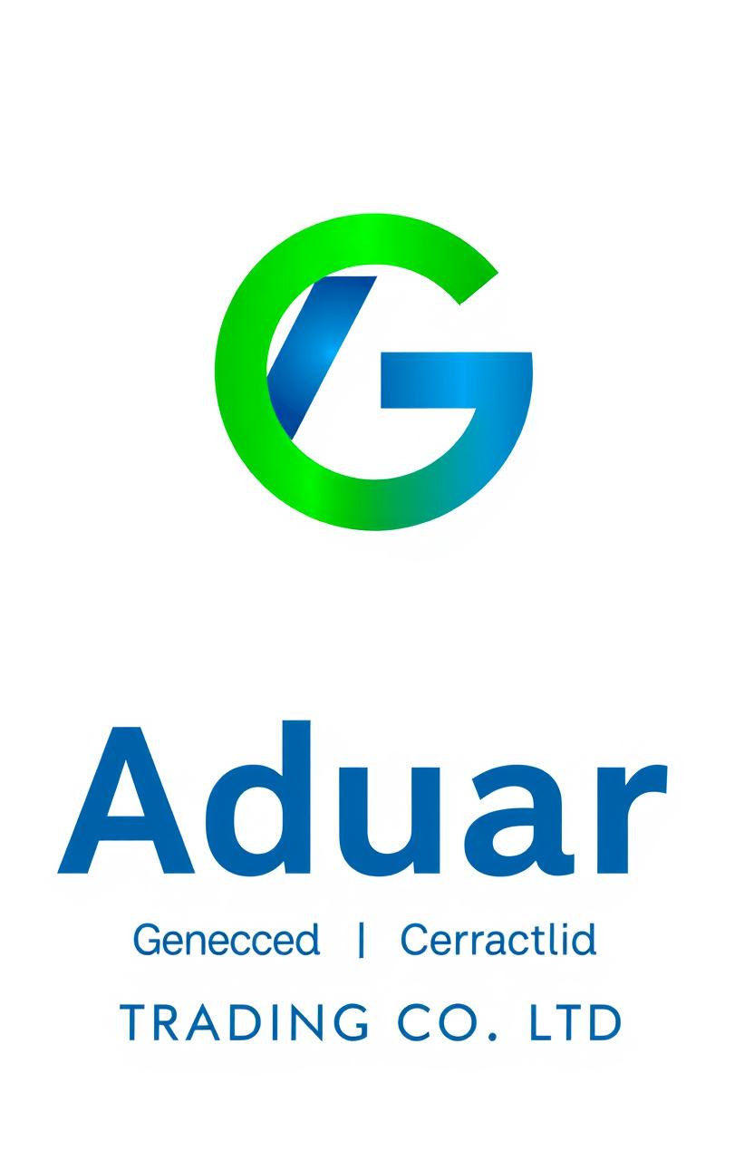 A vibrant and sleek company logo for Aduar General Trading Co