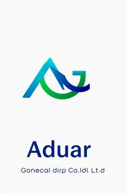 A vibrant and sleek company logo for Aduar General Trading Co