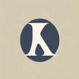 An aesthetic logo featuring the letter K exemplifying elegance and creativity for an artist