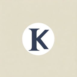 An aesthetic logo featuring the letter K exemplifying elegance and creativity for an artist