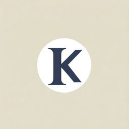 An aesthetic logo featuring the letter K exemplifying elegance and creativity for an artist