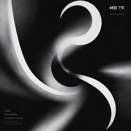 An atmospheric album cover featuring a captivating mix of abstract art and bold typography.