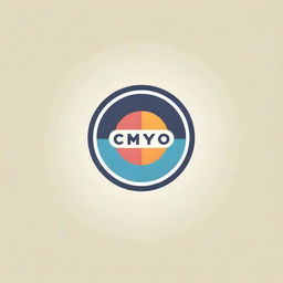 Design a striking and professional logo for a company named 'CMYO'. Incorporate innovative typography with complementary colors to represent the unique identity of the brand.