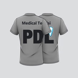 A stylish gray PDL t-shirt design featuring a bold and professional look