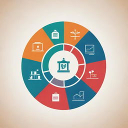 Create an image with abstract symbols representing economics, such as pie charts, bar graphs, and percentages, intertwined with symbols of academia like cap, diploma, books, and the ivy league architecture.